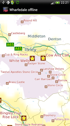 Wharfedale offline map