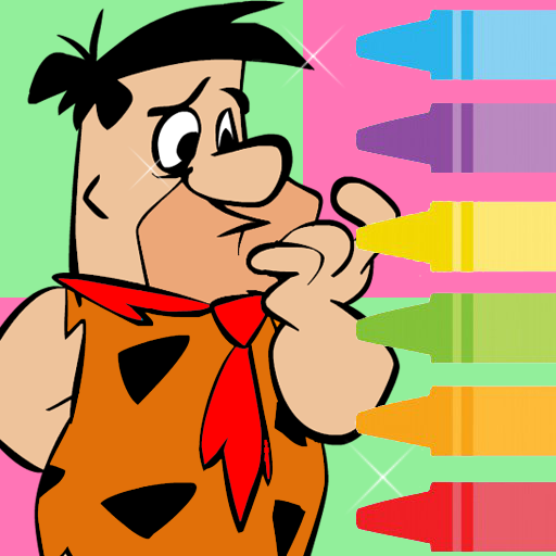 Coloring Kids Flintstone LOGO-APP點子