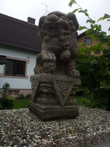 Strange Dog Statue