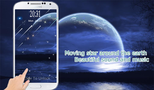 Meteor Shower Lock Screen