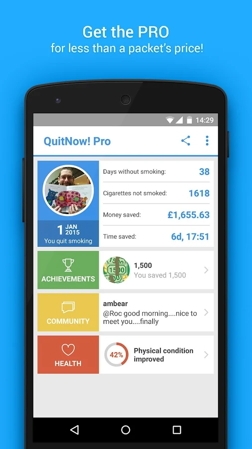    QuitNow! PRO - Stop smoking- screenshot  