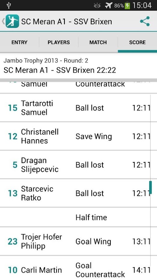 Handball Statistics Android Apps on Google Play
