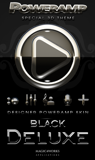 Poweramp skin Black Deluxe
