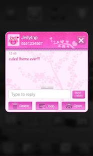 Cute Love Owls Theme Go SMS - screenshot thumbnail