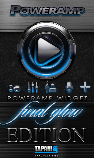 Poweramp widget Light Blue