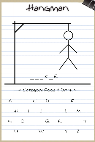 HANGMAN - A non-Java hangman game you can.