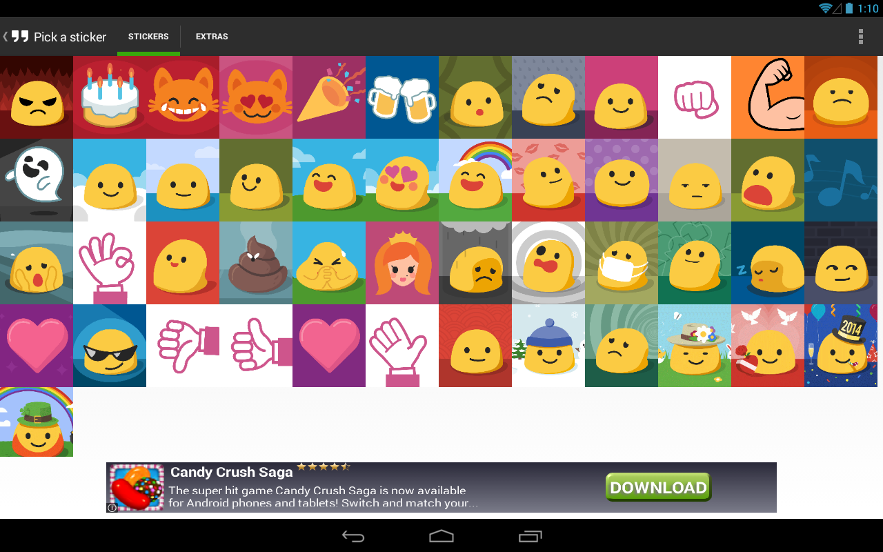 Hangouts stickers android