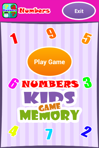 Numbers - Kids Memory Game