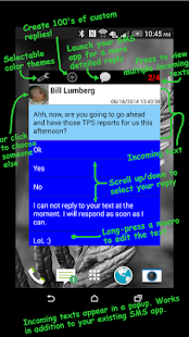 Lastest SMS One Click Reply Popup Text APK
