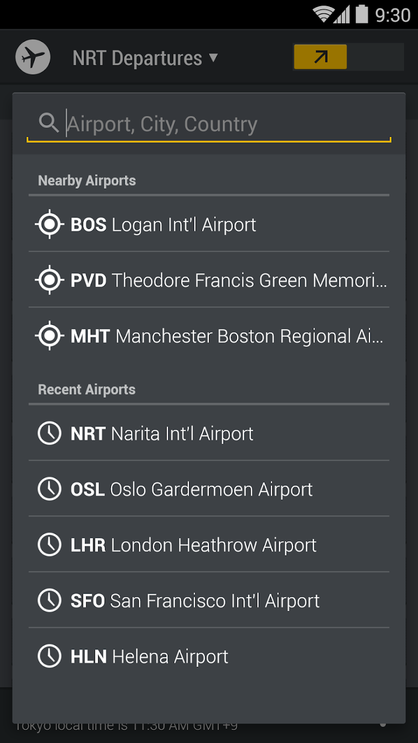 FlightBoard Screen 2
