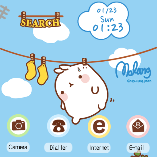 molang on the clothesline LOGO-APP點子