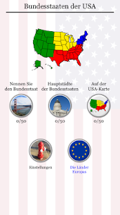 Android-Anwendung 50 US States - American Quiz Screenshot