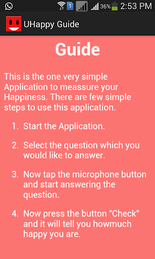 【免費休閒App】U Happy - Happiness Meter-APP點子