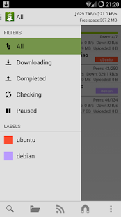 tTorrent Lite - Torrent Client - screenshot thumbnail