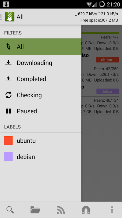 tTorrent Lite - Torrent Client - screenshot