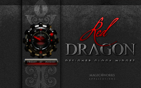 clock widget Red Dragon