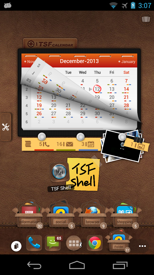 Android application TSF Calendar Widget screenshort