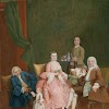 Portrait of a Venetian Family with a Manservant Serving Coffee