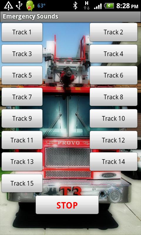 Android application Emergency Sound Effects screenshort