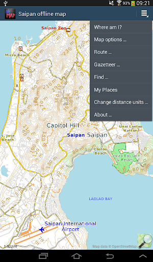 Saipan island offline map