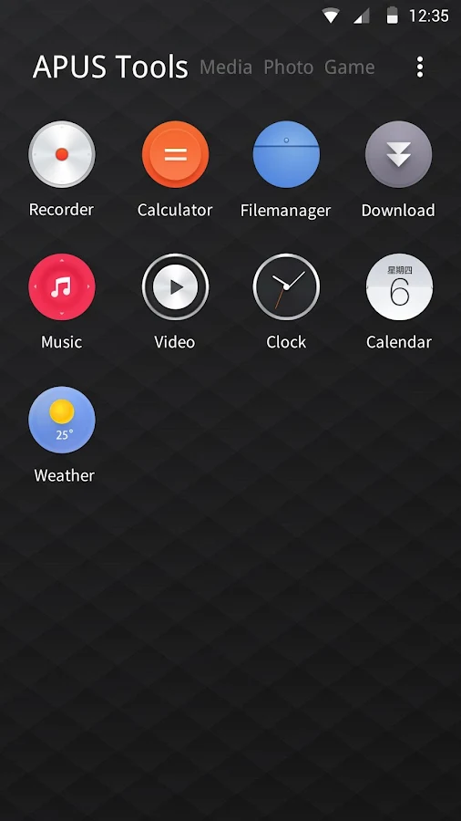 Pinko theme for APUS Launcher - screenshot