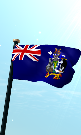 南喬治亞島和南桑威奇群島旗3D免費動態桌布
