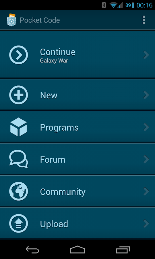 Pocket Code Learn programming your own game apps! Android Apps on