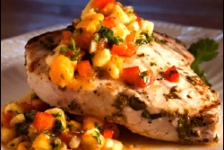 Grilled Swordfish with Mango Salsa