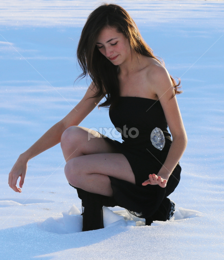 My daughter in the snow by Tiecha Broussard - Uncategorized All Uncategorized