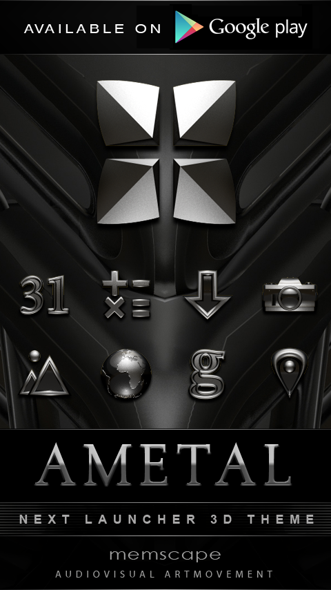   Poweramp Widget AMETAL: captura de tela 
