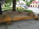 drewniana lawka