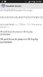 Script Fonts for FlipFont Screenshots 1