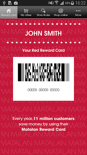 Matalan Reward Card