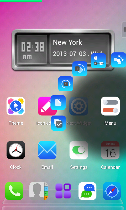 IOS7 II Next Launcher Theme 3D 1.43 APK