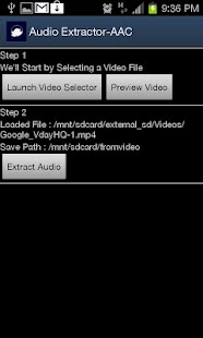 Audio Extractor - AAC Screenshots 1