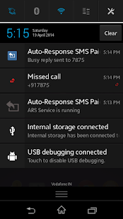 Auto-Response SMS Screen 3