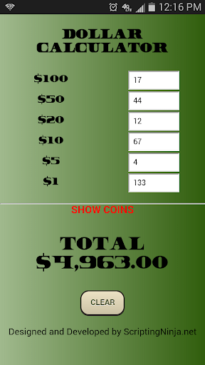 Dollar Calculator