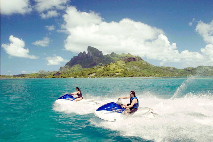 See the shoreline sights around Bora Bora on a Jet Ski at your own speed.