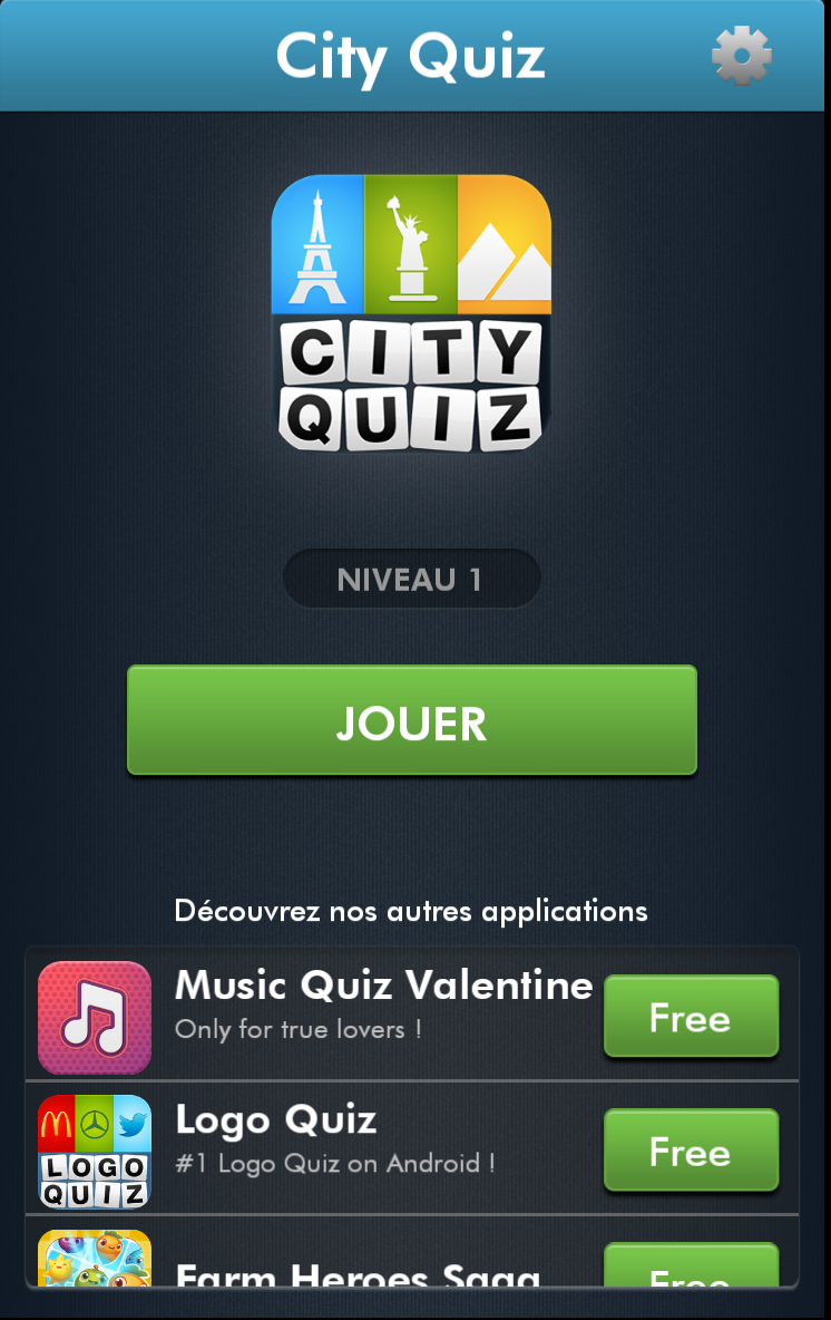 City Quiz - Guess the city Screen 1