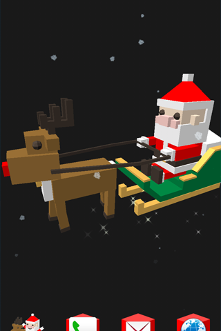 【免費個人化App】CUBE Santa 3D  LWP Free-APP點子