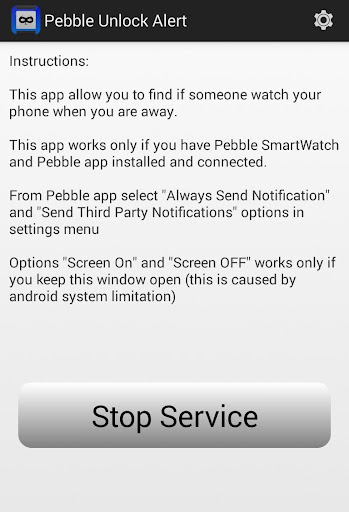 Pebble Unlock Alert