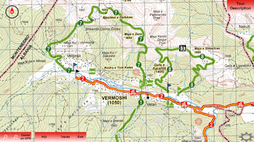 Android application Albania hiking &amp; biking - 1 screenshort