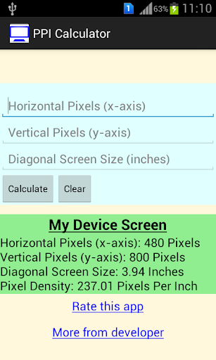 PPI Calculator