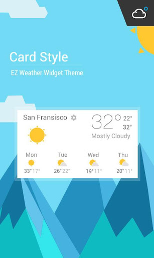 Lollipop Card UI Style Widget