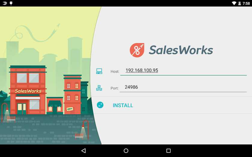 SalesWorks® Installer Screen 3