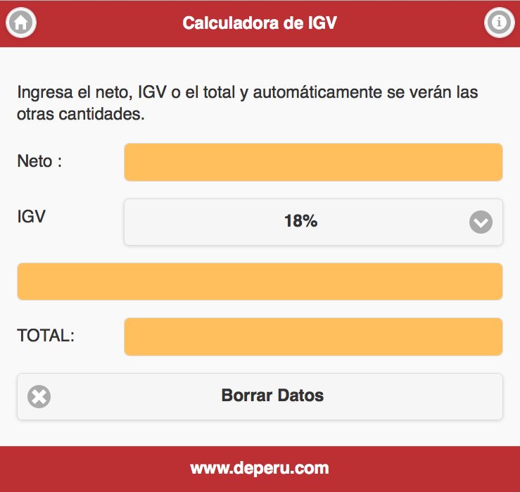 Calculadora De IGV - Android Apps On Google Play