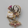 Pendant in the form of a cock