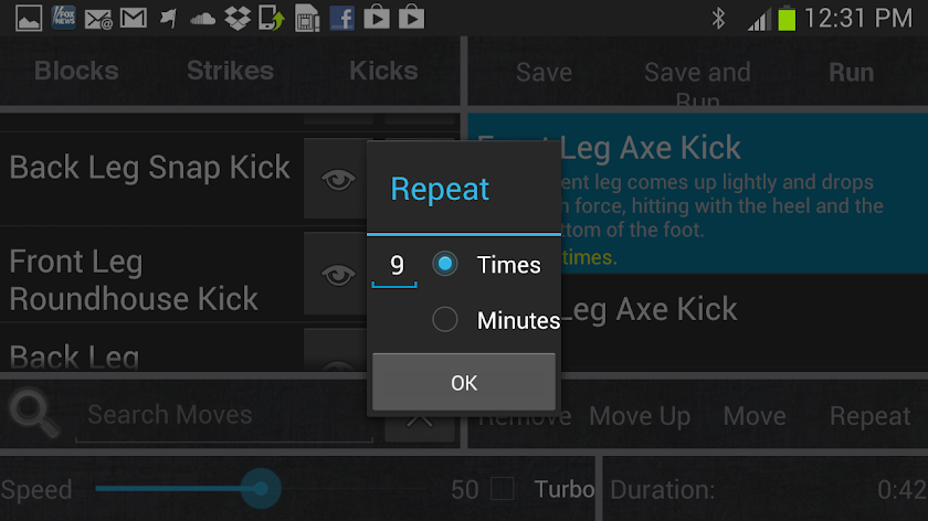Total Control: TaeKwonDo Pro Screen 3