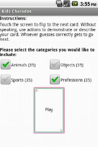Kids Charades Screen 3