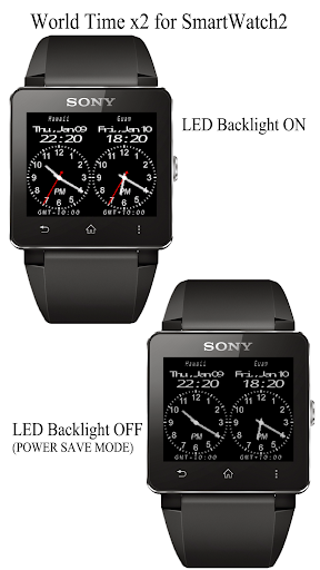 World Time x2 for SmartWatch2